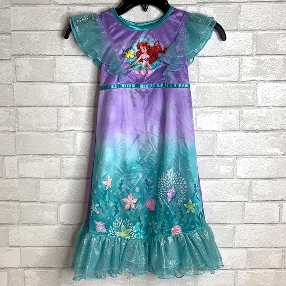 Disney Girls' The Little Mermaid Ariel Fantasy Nightgown
